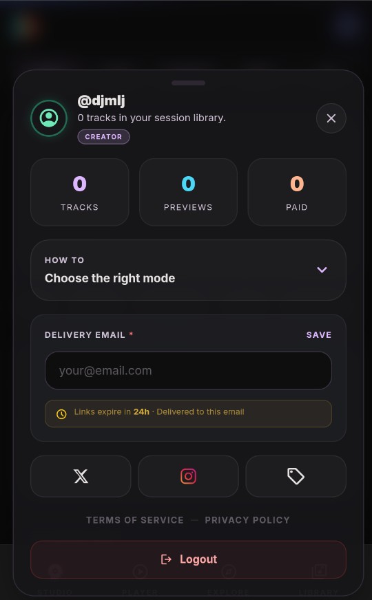 Elektro25 Creator Hub screenshot
