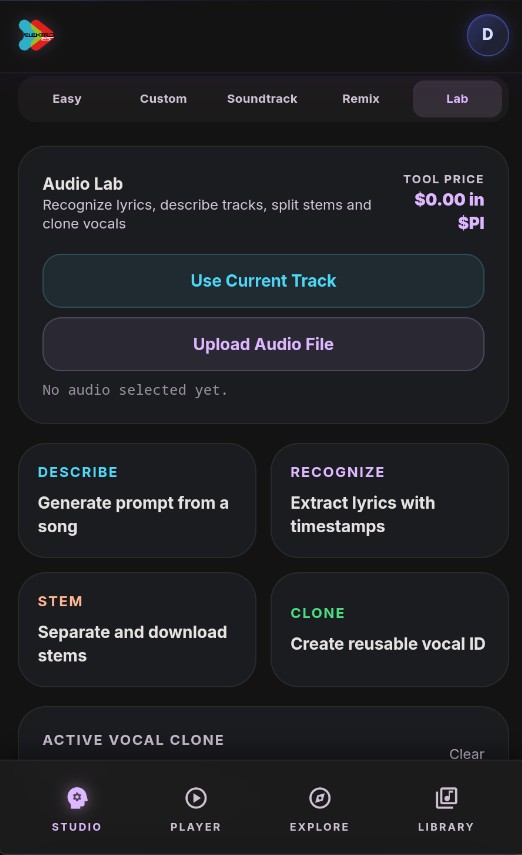 Elektro25 Lab mode screenshot